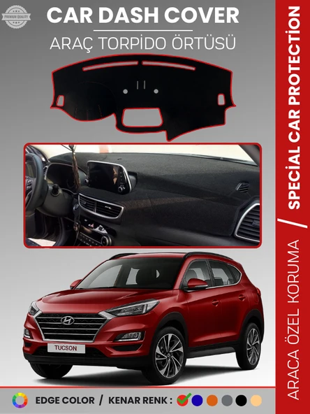 HYUNDAİ TUCSON (2018+) EKRANLI Torpido Örtüsü Kaymaz Tam Uyum Çatlamayı Önler Kolay Montaj ürün görseli 1