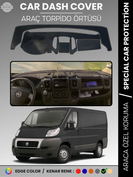 FIAT DUCATO X250 (2006-2014) AİRBAGSİZ Torpido Örtüsü Göğüs Torpido Koruma Çatlamayı Engeller ürün görseli 1