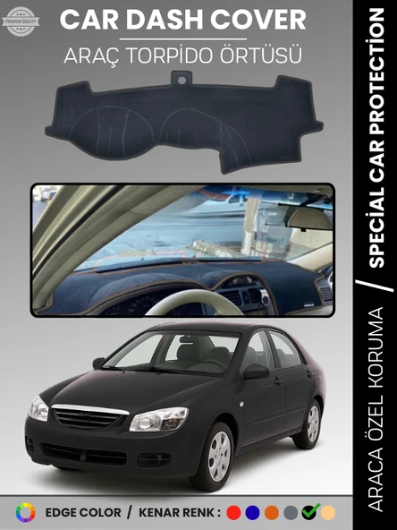 KİA CERATO (2004-2008) Torpido Örtüsü Ön Panel Torpido Koruma Tam Uyum Tam Uyum Kaymaz Kolay Montaj ürün görseli 1