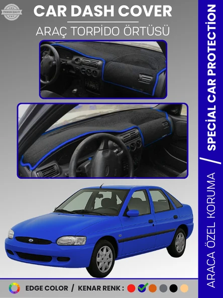 FORD ESCORT (1995-2000) Torpido Örtüsü Ön Panel Koruma Tam Uyum Çatlamayı Önler Kolay Montaj ürün görseli 1