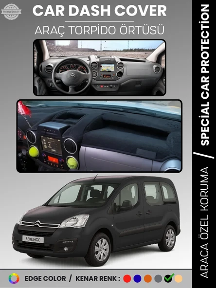 CITROEN BERLİNGO (2015-2020) Torpido Örtüsü Ön Göğüs Torpido Koruma Çatlamayı Engeller Tam Uyum ürün görseli 1