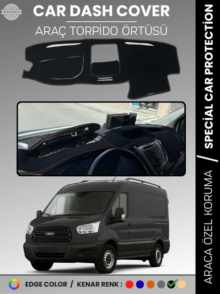 FORD TRANSİT V363 (2014-2019) KAPAKLI Torpido Örtüsü Torpido Koruma Tam Uyum Kaymaz Kolay Montaj ürün görseli 1