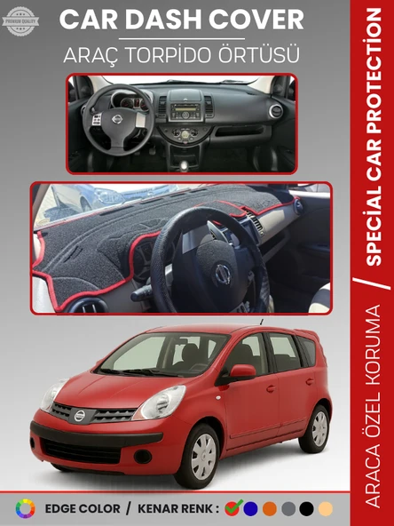 NİSSAN NOTE E11 (2005-2009) Torpido Örtüsü Premium Kalite Torpido Koruma Araca Özel UV Koruma ürün görseli 1