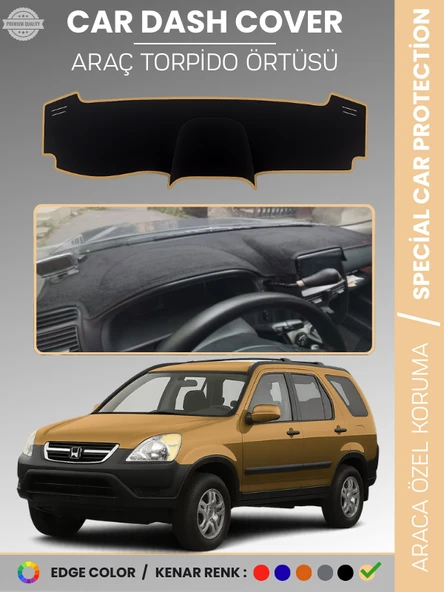 HONDA CR-V (2002-2006) Torpido Örtüsü Torpido Koruma Tam Uyum Çatlamayı Önler Kolay Montaj ürün görseli 1