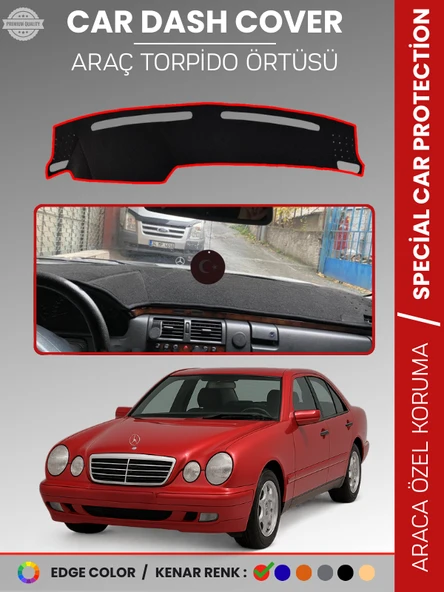MERCEDES E200 / E220 / E240 W210 (1995-2002) Torpido Örtüsü Premium Kalite Özel Kesim ürün görseli 1
