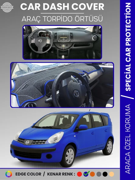 NİSSAN NOTE E11 (2005-2009) Torpido Örtüsü Premium Kalite Torpido Koruma Araca Özel UV Koruma ürün görseli 1