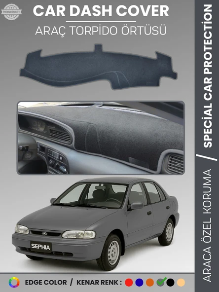 KİA SEPHİA (1995-1998) Torpido Örtüsü Ön Panel Halı Torpido Koruma Tam Uyum Araca Özel Kaymaz ürün görseli 1