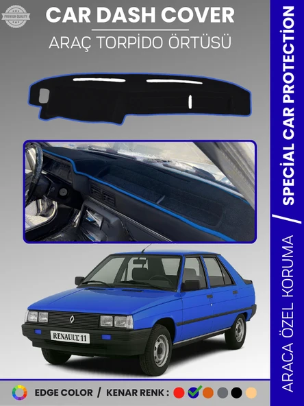 RENAULT 11 Torpido Örtüsü Ön Göğüs Koruma Araca Özel Çatlamayı Önler Kaymaz Kolay Montaj UV Koruma ürün görseli 1