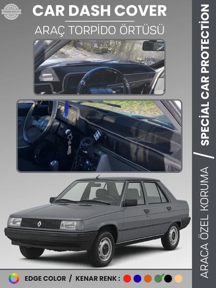 RENAULT 9 BROADWAY Torpido Örtüsü Ön Göğüs Koruma Araca Özel Çatlamayı Önler Kaymaz Kolay Montaj ürün görseli 1
