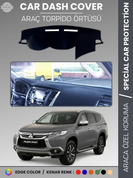 MITSUBISHI PAJERO SPORT (2015-2019) Torpido Örtüsü Premium Torpido Koruma Araca Özel UV Koruma ürün görseli 1