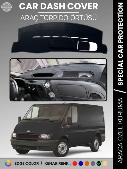 FORD TRANSİT (2006-2012) Torpido Örtüsü Ön Panel Torpido Koruma Tam Uyum Kaymaz Kolay Montaj ürün görseli 1
