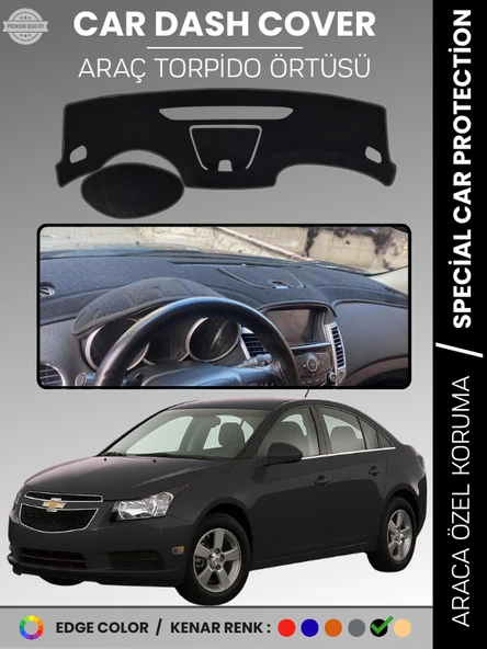 CHEVROLET Cruze (2008-2011) Torpido Örtüsü Ön Göğüs Torpido Koruma Tam Uyum Kaymaz Hızlı Montaj ürün görseli 1