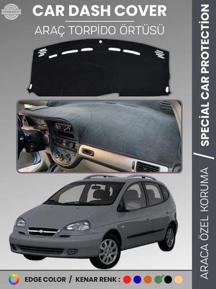 CHEVROLET REZZO (2000-2011) Torpido Örtüsü Ön Göğüs Koruma Çatlamayı Engeller Tam Uyum ürün görseli 1