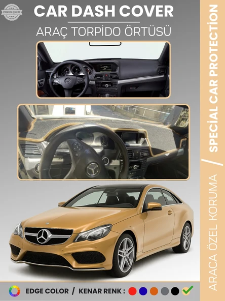MERCEDES E CLASS COUPE C207 (2009-2017) Torpido Örtüsü Premium Torpido Koruma Özel Kesim UV Koruma ürün görseli 1
