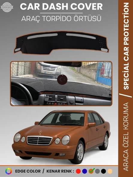 MERCEDES E200 / E220 / E240 W210 (1995-2002) Torpido Örtüsü Premium Kalite Özel Kesim ürün görseli 1