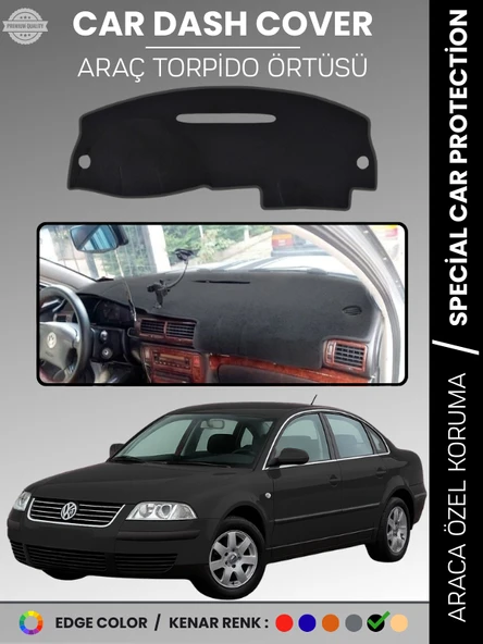 VOLKSWAGEN PASSAT B5 (1996-2005) Torpido Örtüsü Ön Göğüs Koruma Torpido Koruma Tam Uyum UV Koruma ürün görseli 1