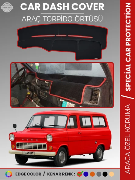 FORDTRANSİT MK1 (1965-1978) Torpido Örtüsü Torpido Koruma Tam Uyum Kaymaz Kolay Montaj Özel Kesim ürün görseli 1