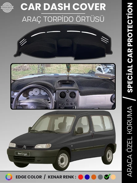 CITROEN Berlingo (1996-2001) Torpido Örtüsü Ön Göğüs Torpido Koruma Çatlamayı Engeller Tam Uyum ürün görseli 1