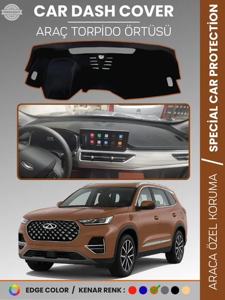 Chery Tiggo 8  Pro (2020+) Torpido Örtüsü Ön Göğüs Koruma Torpido Koruma Çatlamayı Engeller Tam Uyum ürün görseli 1