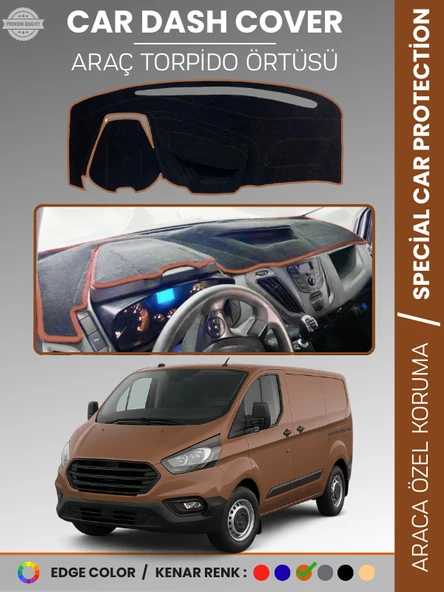 FORD TRANSİT CUSTOM (2012-2020) Torpido Örtüsü Ön Göğüs Koruma Torpido Koruma Tam Uyum ürün görseli 1