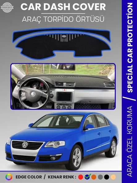 VOLKSWAGEN PASSAT B6 (2005-2010) Torpido Örtüsü Ön Göğüs Koruma Torpido Koruma Tam Uyum UV Koruma ürün görseli 1