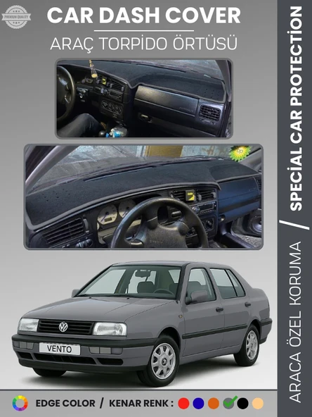 VOLKSWAGEN VENTO (1992-1998) Torpido Örtüsü Ön Göğüs Koruma Torpido Koruma Tam Uyum Araca Özel ürün görseli 1