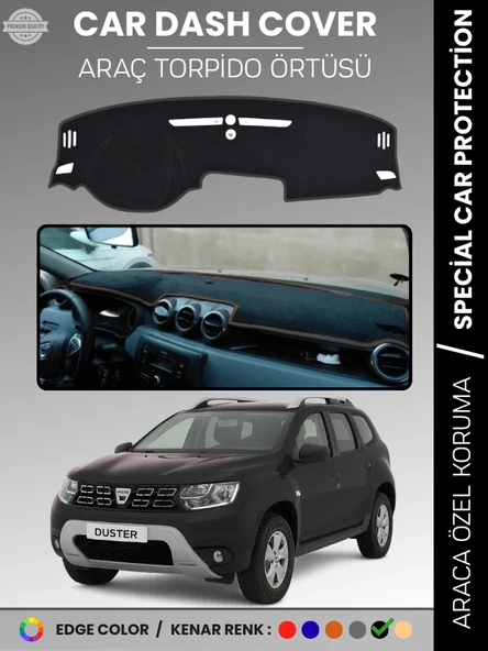 DACIA DUSTER (2018-2020) Torpido Örtüsü Ön Göğüs Koruma Torpido Koruma Çatlamayı Engeller Tam Uyum ürün görseli 1