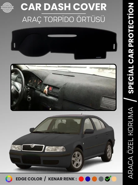 SKODA OCTAVİA (2001-2004) Torpido Örtüsü Ön Göğüs Halı Torpido Koruma Birebir Uyum Kaymaz UV Koruma ürün görseli 1