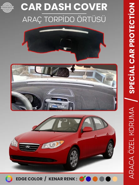 HYUNDAİ ELANTRA (2007-2011) Torpido Örtüsü Ön Göğüs Halı Araca Özel Çatlamayı Önler Kaymaz ürün görseli 1