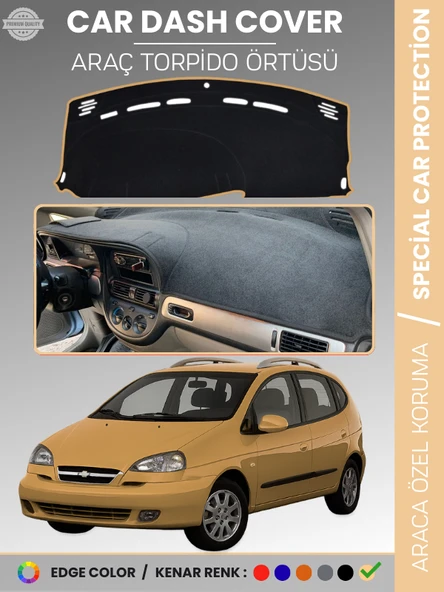 CHEVROLET REZZO (2000-2011) Torpido Örtüsü Ön Göğüs Koruma Çatlamayı Engeller Tam Uyum ürün görseli 1