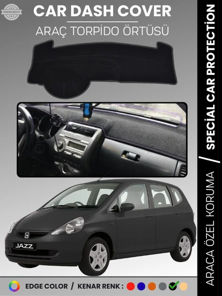 HONDA JAZZ (2002-2007) Torpido Örtüsü Torpido Koruma Tam Uyum Çatlamayı Önler Kolay Montaj ürün görseli 1