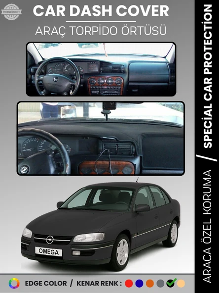 OPEL OMEGA (1993-2003) Torpido Örtüsü Ön Göğüs Torpido Koruma Birebir Uyum Kaymaz Özel Kesim ürün görseli 1