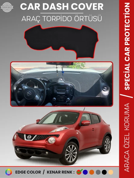 NISSAN JUKE F15 (2010-2019) Torpido Örtüsü Premium Kalite Torpido Koruma Araca Özel UV Koruma ürün görseli 1