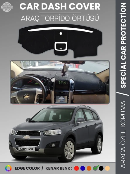 CHEVROLET CAPTİVA (2008-2011) Torpido Örtüsü Ön Göğüs Torpido Koruma Tam Uyum Kaymaz Hızlı Montaj ürün görseli 1