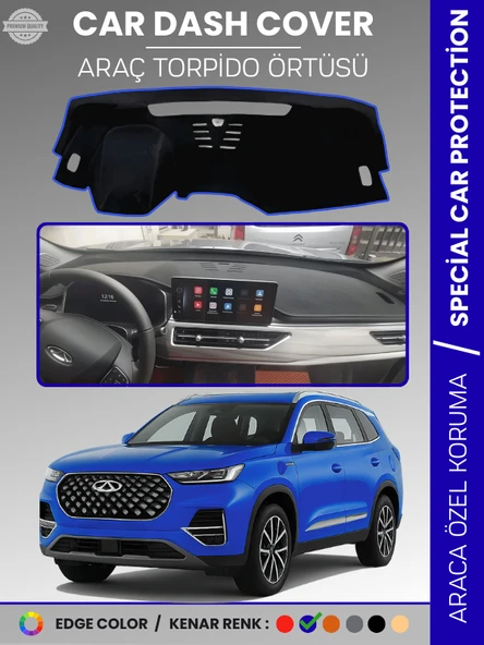 Chery Tiggo 8  Pro (2020+) Torpido Örtüsü Ön Göğüs Koruma Torpido Koruma Çatlamayı Engeller Tam Uyum ürün görseli 1