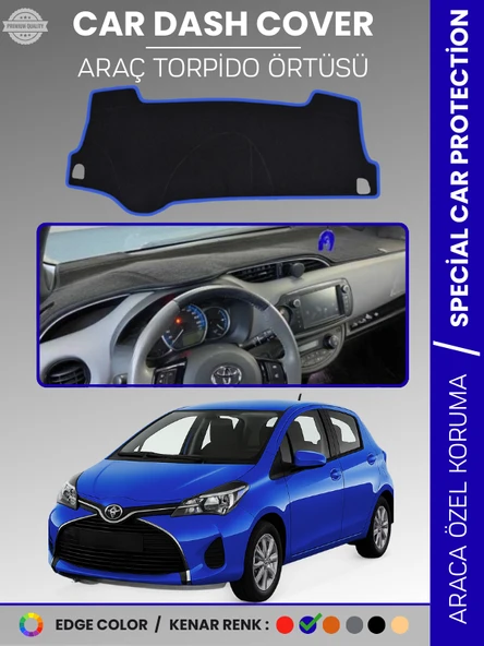 TOYOTA YARİS (2014-2019) Torpido Örtüsü Ön Panel Koruma Tam Uyum Çatlamayı Önler ürün görseli 1