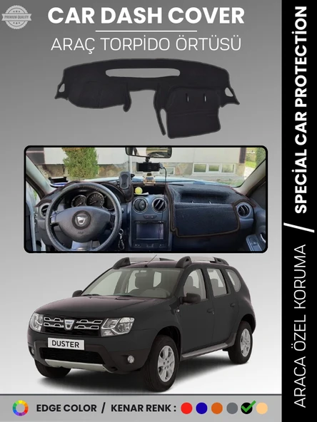 DACIA DUSTER (2015 +) Torpido Örtüsü Ön Göğüs Koruma Torpido Koruma Çatlamayı Engeller Tam Uyum ürün görseli 1