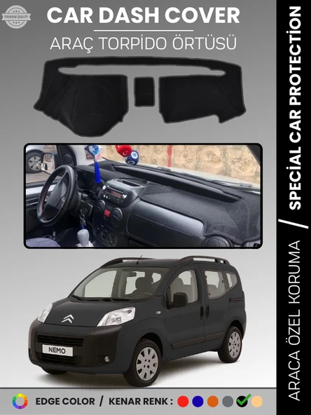 CITROEN NEMO (2007-2020) Torpido Örtüsü Ön Göğüs Koruma Torpido Koruma Çatlamayı Engeller Tam Uyum ürün görseli 1