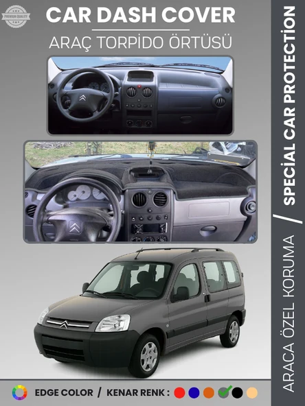 CITROEN BERLİNGO (1996-2006) Torpido Örtüsü Ön Göğüs Torpido Koruma Çatlamayı Engeller Tam Uyum ürün görseli 1