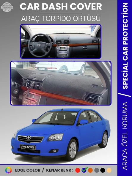 TOYOTA AVENSİS T250 (2003-2008) KAPAKLI Torpido Örtüsü Ön Göğüs Halı Tam Uyum ürün görseli 1