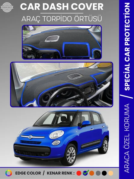 FIAT 500L (2013-2017) Torpido Örtüsü Ön Göğüs Torpido Koruma Tam Uyum Çatlamayı Önler Kolay Montaj ürün görseli 1