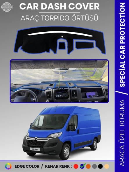 CITROEN JUMPER X290 KASA (2014-2024) Torpido Örtüsü Ön Göğüs Koruma Araca Özel Çatlamayı Önler ürün görseli 1