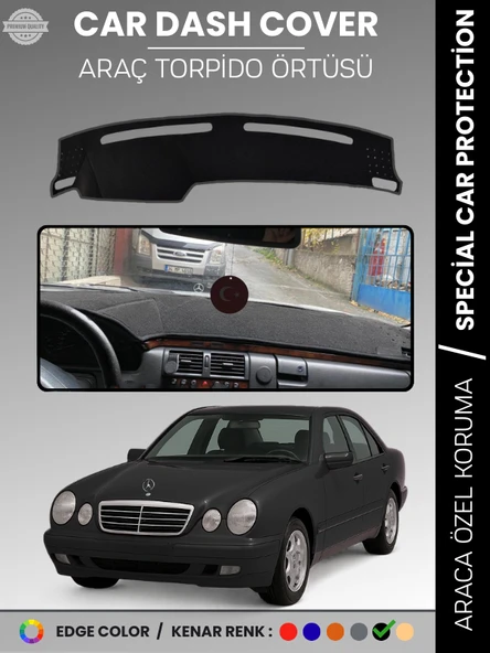 MERCEDES E200 / E220 / E240 W210 (1995-2002) Torpido Örtüsü Premium Kalite Özel Kesim ürün görseli 1