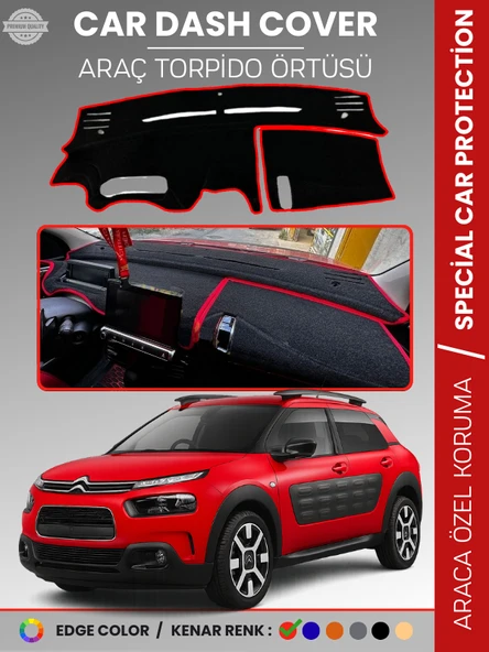 CITROEN  CACTUS (2013-2018) Torpido Örtüsü Ön Göğüs Koruma Çatlamayı Engeller Tam Uyum ürün görseli 1