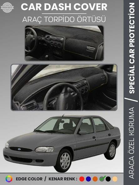 FORD ESCORT (1995-2000) Torpido Örtüsü Ön Panel Koruma Tam Uyum Çatlamayı Önler Kolay Montaj ürün görseli 1