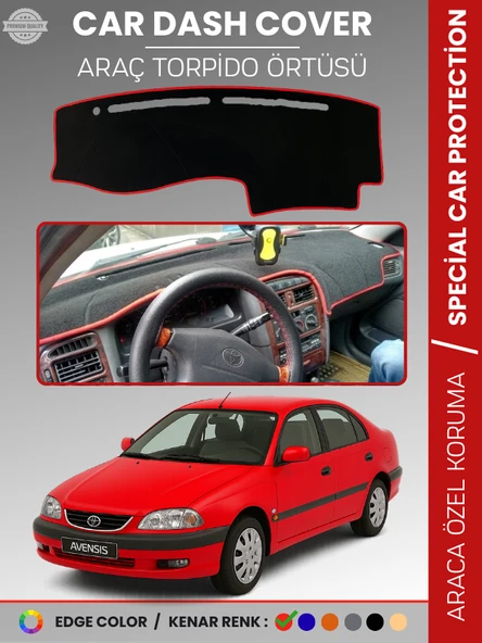 TOYOTA AVENSİS T220 (1997-2002) Torpido Örtüsü Ön Göğüs Halı Torpido Koruma Tam Uyum UV Koruma ürün görseli 1