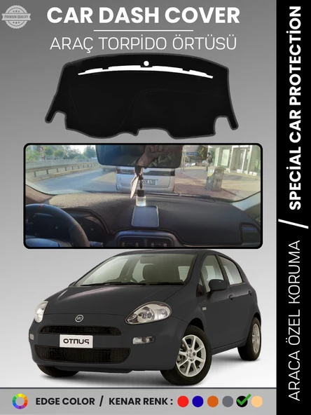 FIAT PUNTO GRANDE (2005-2018) Torpido Örtüsü Torpido Koruma Tam Uyum Kaymaz Kolay Montaj ürün görseli 1