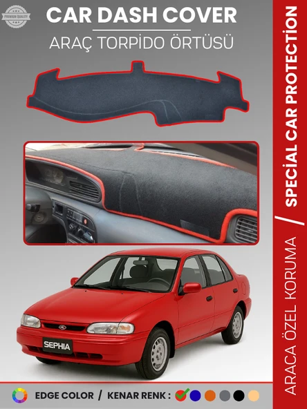 KİA SEPHİA (1995-1998) Torpido Örtüsü Ön Panel Halı Torpido Koruma Tam Uyum Araca Özel Kaymaz ürün görseli 1