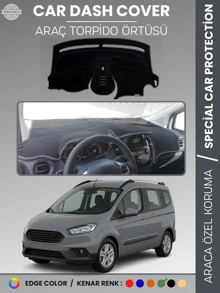 FORD COURİER (2020+) Torpido Örtüsü Ön Göğüs Torpido Koruma Tam Uyum Çatlamayı Önler Kolay Montaj ürün görseli 1