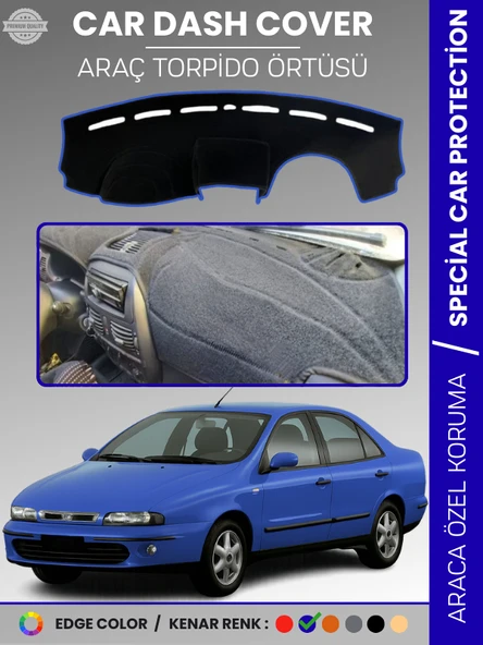 FIAT MAREA (1999-2007) Torpido Örtüsü Ön Göğüs Koruma Torpido Koruma Tam Uyum Kaymaz Kolay Montaj ürün görseli 1